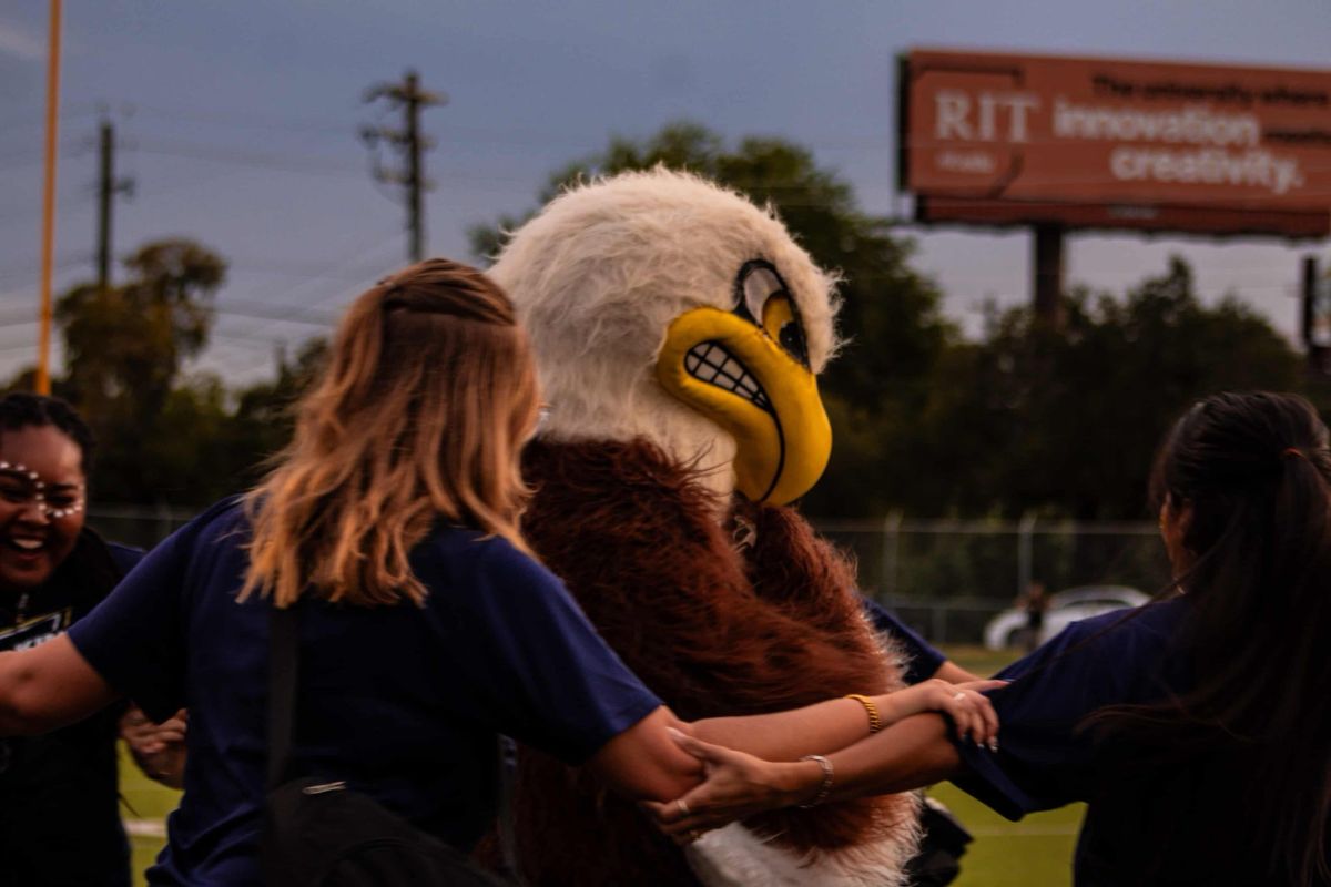 students with eagles