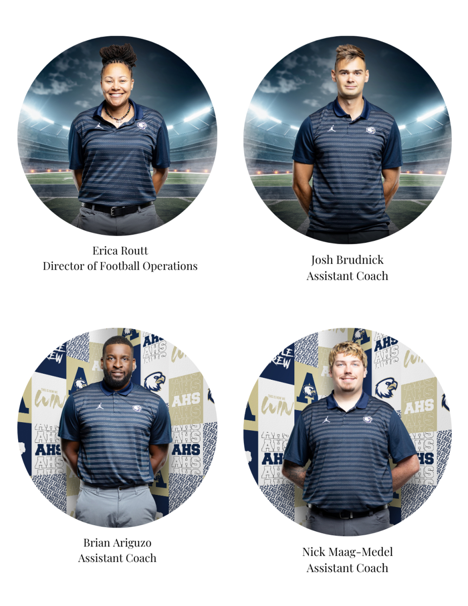 Coaches Routt, Brudnick, Maag-Medel, and Ariguzo