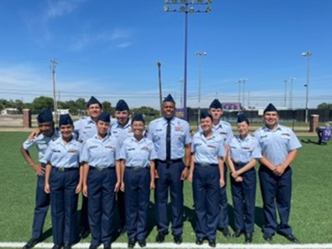 Cadets in line formation