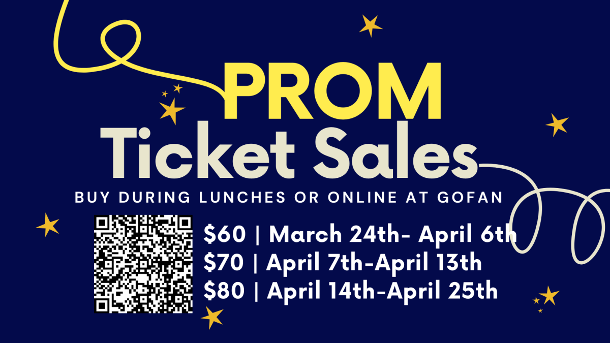 Ticket Sale Dates $60 Mar. 24th-Apr. 7th, $70 April 7th-13th, $80 April 14th-25th