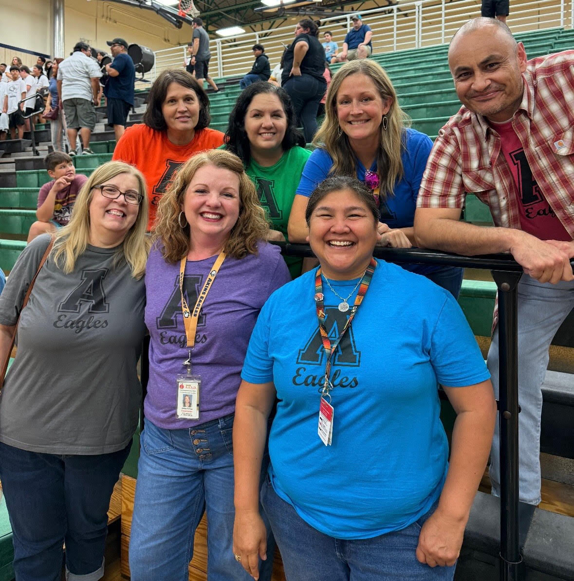 Top Row: V. Rask (STEM), K. Reyna (GTA), L. Noack (ABLLE), R. Mata (SSA) Bottom Row: C. Hankins (ECHS), J. Garcia (AHA), and Dr. M. Moreno (NTA)