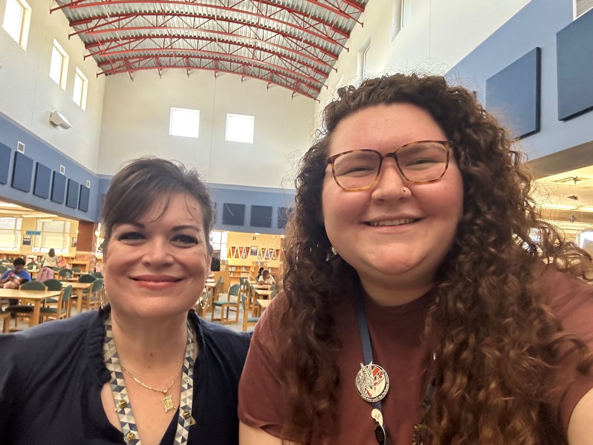 Akins Library Clerk and Akins Librarain