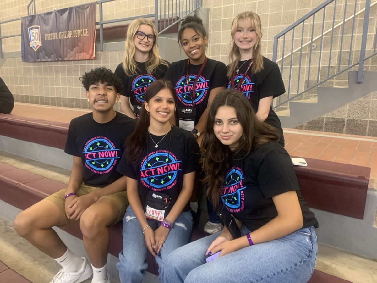 Student Council members standing together at a school event