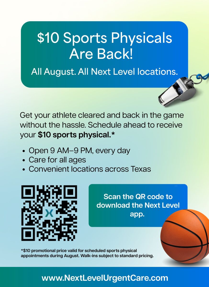 Sports Physicals for $10 at Next Level Locations through August 2026 9am - 9pm